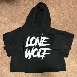 Lone Wolf Black Hoodie